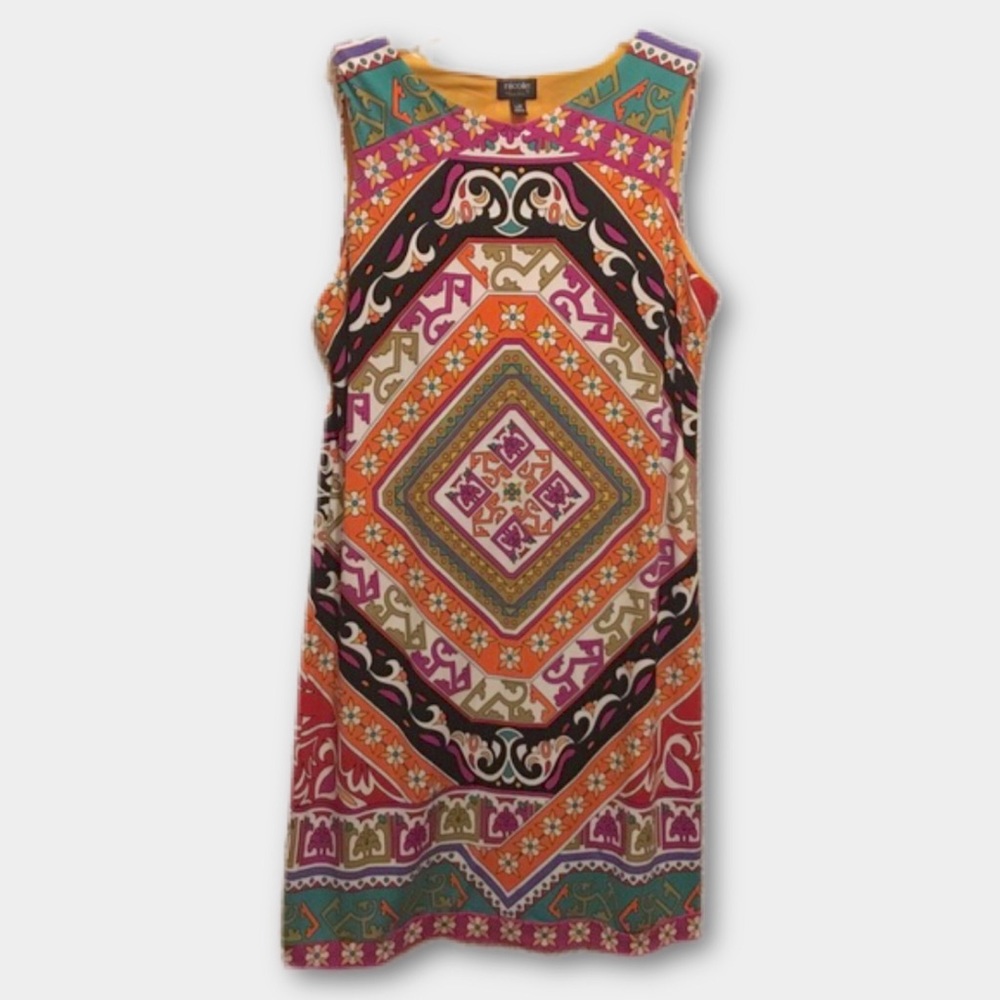 Nicole by Nicole Miller Pullover Bohemian Print, Scoop Neck, Sleeveless … - Picture 1 of 6